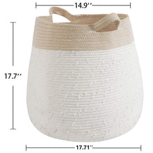 Load image into Gallery viewer, Cute Woven Basket Warm White