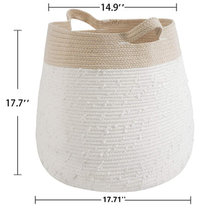 Cute Woven Basket Warm White