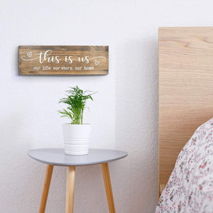 Rustic Wall Mounted Wood Sign