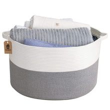 Load image into Gallery viewer, Large Woven Basket Baby Laundry Basket Hamper