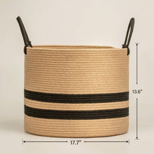 Load image into Gallery viewer, Extra Large Jute Basket Woven Storage Basket with Handles