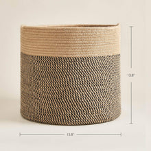 Load image into Gallery viewer, Baby Laundry Basket Jute Woven Blanket