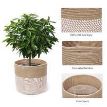 Load image into Gallery viewer, Jute and Cotton Rope Plant Basket