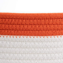 Load image into Gallery viewer, Small  Orange Woven Basket Oval Candy Color Design