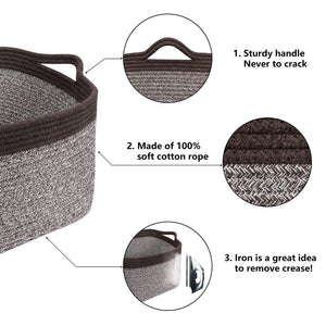 Mix Brown Woven Basket for Shelves