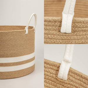 Natural Laundry Basket Toy Towels Blanket Basket