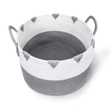 Load image into Gallery viewer, Large Cotton Rope Woven Basket with Handles