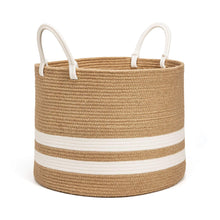 Load image into Gallery viewer, Natural Laundry Basket Toy Towels Blanket Basket