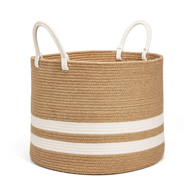 Natural Laundry Basket Toy Towels Blanket Basket