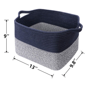 Mix Blue Woven Basket for Shelves