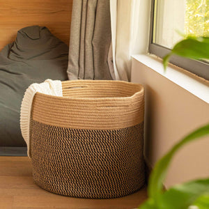 Baby Laundry Basket Jute Woven Blanket