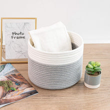 Load image into Gallery viewer, Closet Storage Bins Cute Basket Grey