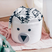 Load image into Gallery viewer, Bear Basket Toy Storage Bin for Kids
