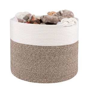 Nursery Basket Soft Storage Bins-Natural Woven Basket