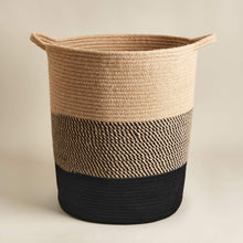 Load image into Gallery viewer, Large Jute Rope Basket Tall Laundry Basket Hamper