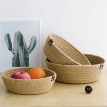 Load image into Gallery viewer, 3 Set Cute Round Small Basket