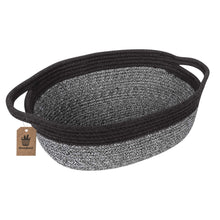 Load image into Gallery viewer, Cute Brown-White Rope Basket with Handles