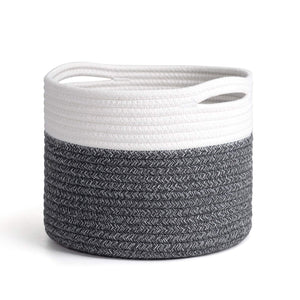 Small Grey Cotton Rope Basket