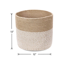 Load image into Gallery viewer, Jute and Cotton Rope Plant Basket