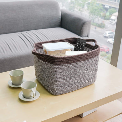 Mix Brown Woven Basket for Shelves