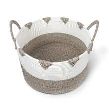 Load image into Gallery viewer, Large Cotton Rope Woven Basket with Handles