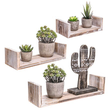 Load image into Gallery viewer, 3 Pcs Floating Wood Shelves Farmhouse Storage Shelves