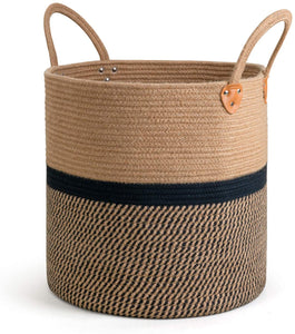 Extra Large Jute Basket Woven Storage Basket with Handles