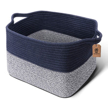 Load image into Gallery viewer, Mix Blue Woven Basket for Shelves