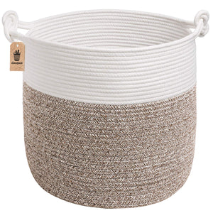 Nursery Basket Soft Storage Bins-Natural Woven Basket