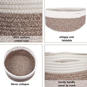 Small Woven Storage Basket Details
