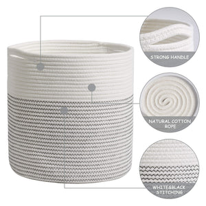 2Pcs Rope Plant Basket 12 inches Woven Basket