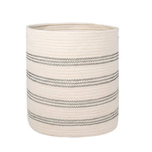 Load image into Gallery viewer, Timeyard Baby Laundry Basket Woven Clothes Hampers Stripe Tall Basket for Kids Room 12&quot; x 14&quot;