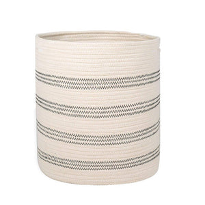 Timeyard Baby Laundry Basket Woven Clothes Hampers Stripe Tall Basket for Kids Room 12" x 14"