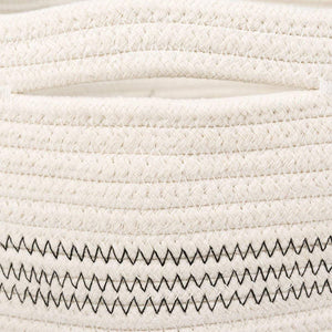 Baby Laundry Basket Woven Clothes Hampers Stripe Tall Basket for Kids Room 12" x 14" basket with handles
