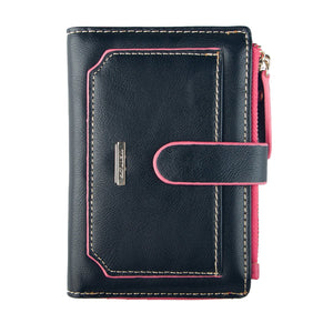 Womens Wallet Candy Color Bifold Mini Vintage Card Holder