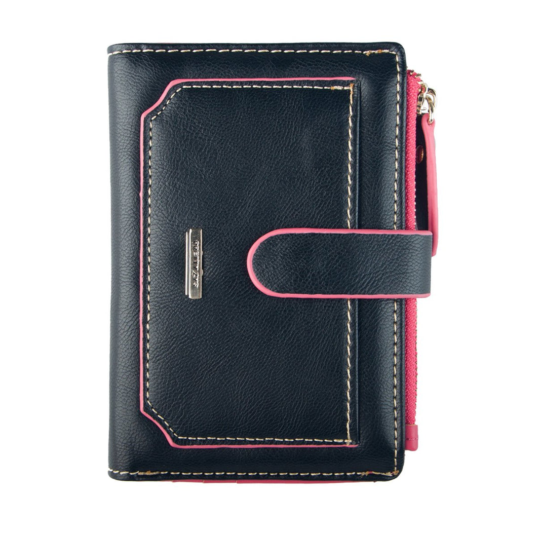Womens Wallet Candy Color Bifold Mini Vintage Card Holder