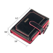 Load image into Gallery viewer, Womens Wallet Candy Color Bifold Mini Vintage Card Holder