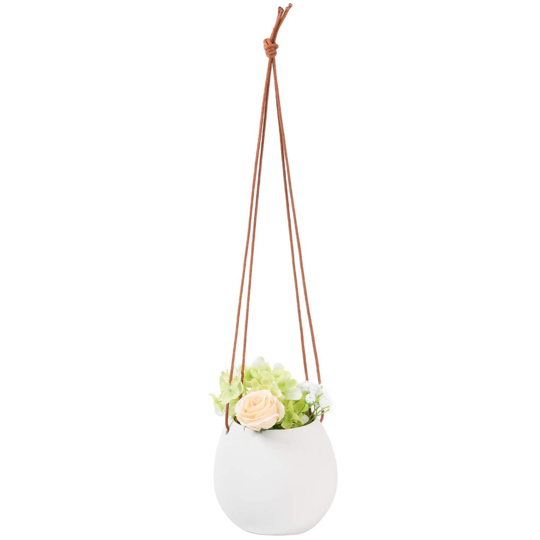 Ceramic Hanging Planter for Indoor Plants Wall Decor