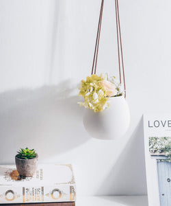 Ceramic Hanging Planter for Indoor Plants Wall Decor Bedroom Decor