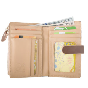 Womens Wallet Candy Color Bifold Mini Vintage Card Holder