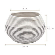 Load image into Gallery viewer, Cotton Rope Round Corner Table Storage Shelf Basket Size