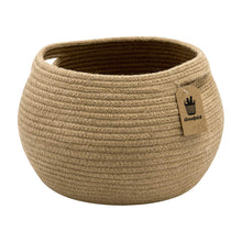 Load image into Gallery viewer, Cute Round Jute Rope Woven Plant Basket