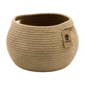 Cute Round Jute Rope Woven Plant Basket