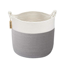 Load image into Gallery viewer, Timeyard Gray Baby Laundry Basket XL Toy Storage Blanket Storage Nursery Bins 15&#39;&#39; x 14.2&#39;&#39;