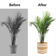 Load image into Gallery viewer, Jute woven plant basket 10” x 10” Storage Organizer Basket Room Decor