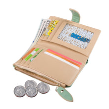 Load image into Gallery viewer, Womens Wallet Candy Color Bifold Mini Vintage Card Holder