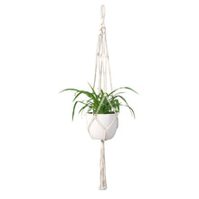 Load image into Gallery viewer, Macrame Plant Hanger Indoor Hanging Planter Beige