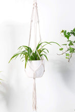 Load image into Gallery viewer, Macrame Plant Hanger Indoor Hanging Planter Beige Bedroom