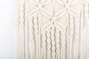 Macrame Tapestry Boho Home Decor White