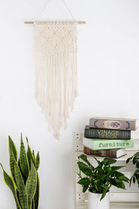 Macrame Tapestry Boho Home Decor White For Living Room